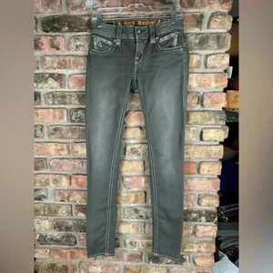 Rock Revival -  Keri’s Low Rise Skinny Brown Size 27